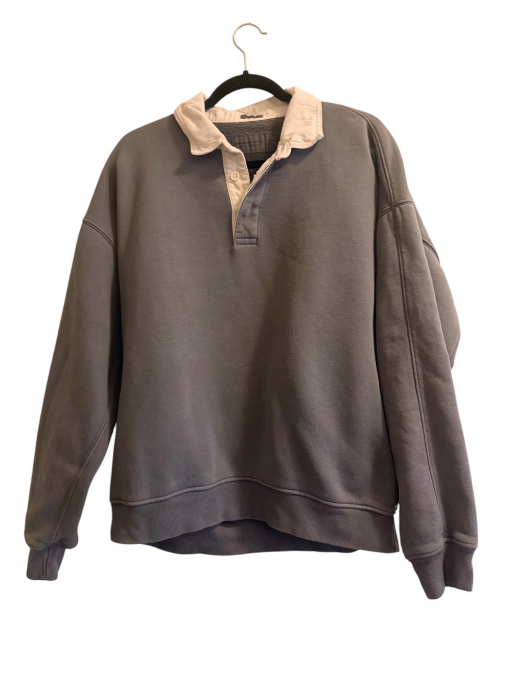 Abercrombie & Fitch Gray Rugby Shirt